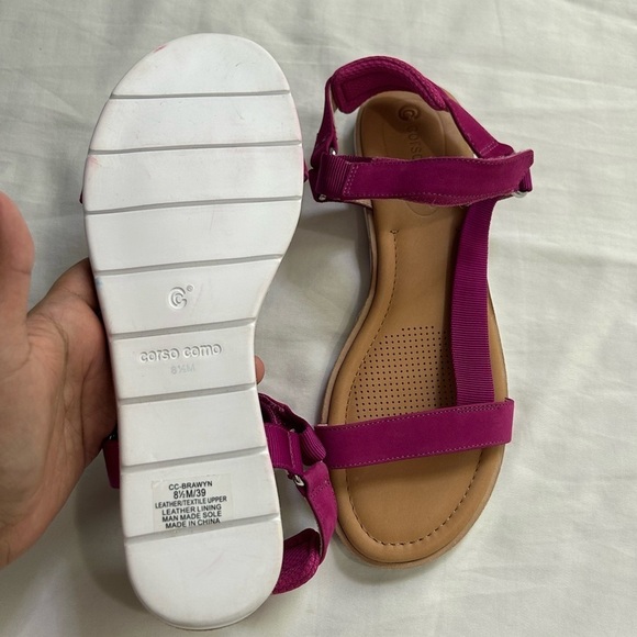 Corso Como Pink Sandals with Suede Straps size 8.5 - Picture 3 of 6